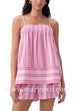 Margovil Striped Square Neck Cami Top and Shorts Lounge Set