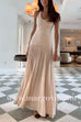 Scoop Neck Sleeveless Patchwork Swing Maxi Dress
