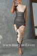 Mockneck Sleeveless Floral Print Bodycon Maxi Dress