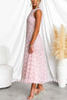Crewneck Sleeveless Fairy Lace Maxi Swing Dress