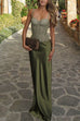 Elegant Satin Mermaid Maxi Skirt