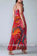 Spaghetti Strap High Waist Printed Maxi Vacation Dress