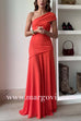 Off Shoulder Ruched Flare Maxi Dress