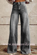 Margovil Distressed Wide Leg Casual Denim Pants