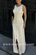 Margovil Sleeveless Button Down Knit Bodycon Maxi Dress