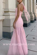 Halter Ruched Splice High Slit Flare Maxi Dress
