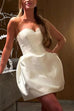 Margovil Sweetheart Neck Strapless Mini Party Dress