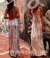 Margovil Criss Cross Open Back Tie Dye Maxi Dress(6 Colors Available)