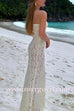 Margovil Strapless Lace Hollow Out Bodycon Maxi Dress