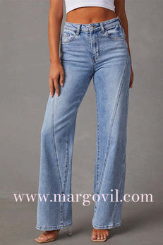 Margovil Timeless Distressed Straight Leg Splice Jeans