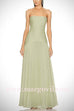 Margovil Strapless Tube Patchwork Pleated Maxi Dress