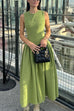 Sleeveless Drop Waist Swing Midi Dress