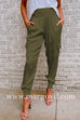 Margovil Fashion Style High Waist Satin Pants with Pockets