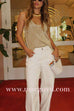 Scoop Neck Glitter Tank Top