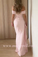 Margovil Off Shoulder High Slit Maxi Party Dress
