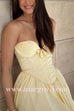 Margovil Strapless Bow Front Corset Swing Midi Dress