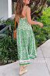 Strappy Backless Botanical Garden Print Maxi Dress