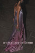 Margovil Strapless Tube Gradient Ombre Satin Maxi Party Dress