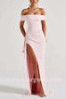 Margovil Off Shoulder High Slit Maxi Party Dress