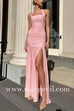Halter Ruched Splice High Slit Flare Maxi Dress