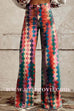 Margovil High Rise Color Block Printed Wide Leg Pants