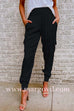 Margovil Fashion Style High Waist Satin Pants with Pockets