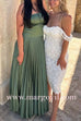 Strapless Tube Pleated Splice Maxi Party Dress