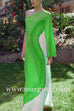 Margovil One Shoulder Long Sleeve Side Slit Tie Dye Maxi Dress