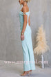 One Shoulder Ruched Bodycon Maxi Dress with Gold Spiral Accent