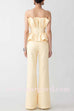 High Waist Pocketed Bell Bottom Pants