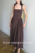 Margovil Elegant Square Neck Sleeveless Flowy Maxi Dress