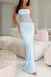 Margovil Tie Shoulder Cut Out Lace Splice Maxi Cami Dress