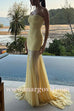 Margovil Strapless Tube Flare Mesh Maxi Party Dress