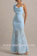 Margovil Sleeveless Bow Shoulder Flare Maxi Dress