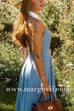 Lapel Sleeveless Open Back Waisted Maxi Dress
