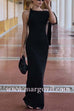 Margovil Elegant Sleeveless Tie Shoulder Bodycon Maxi Dress
