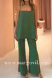 Margovil Solid Cami Top and Wide Leg Pants Set