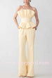 High Waist Pocketed Bell Bottom Pants