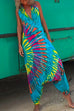 Margovil Halter Sleeveless Hippie Tie  Dye Jumpsuit