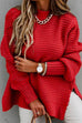 Margovil Mockneck Side Split Chunky Knit Sweater