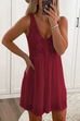 Margovil Lace Floral Button Down Tank Dress