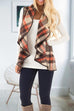 Margovil Lush Sleeveless Plaid Jacket Vest with Pockets