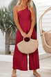 Margovil Solid One Shoulder Wide Leg Jumpsuit