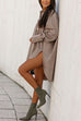 Margovil Lapel High Low Hem Button Down Shirt