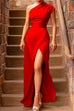 Margovil Cold Shoulder Waisted High Split Party Dress