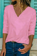 Margovil Basic Lily V-neck Long Sleeve Tops
