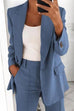 Margovil Lapel One Button Solid Office Blazer