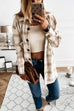Margovil Button Down Pockets Boyfriend Plaid Shirts