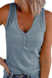 Margovil Carrie V Neck Buttons Sleeveless Top