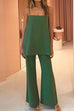 Margovil Elegant Cami Top and Wide Leg Pants Solid Set